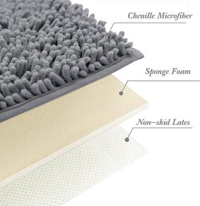 Alfombra de Baño Lavable de Chenilla, Antideslizante, de Microfibra Absorbente, Diseño Novedoso y Sostenible - Product Image 4
