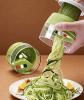 Coupe-légumes et éplucheur 4-en-1 en acier inoxydable, facile à nettoyer, portatif