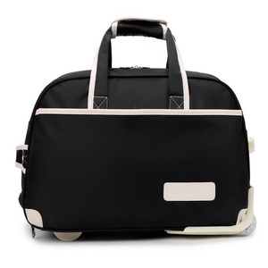 Bolsa plegable <span class=keywords><strong>de</strong></span> fin <span class=keywords><strong>de</strong></span> semana con ruedas, bolsa <span class=keywords><strong>de</strong></span> equipaje aprobada por avión <span class=keywords><strong>de</strong></span> nailon, <span class=keywords><strong>bolso</strong></span> <span class=keywords><strong>de</strong></span> <span class=keywords><strong>mano</strong></span> para hombres y mujeres, <span class=keywords><strong>viaje</strong></span> al aire libre, Viajes - Product Image 4