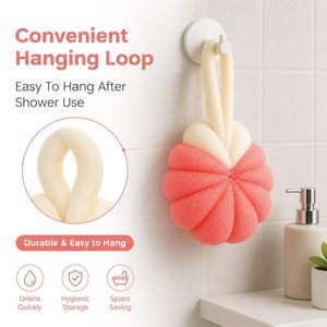 Nuevas Esponjas de Baño Exfoliantes Suaves para el Cuerpo, Esponjas de Malla de Nylon Duraderas para Ducha, Cepillos de Bola para Frotar la Espalda - Product Image 3
