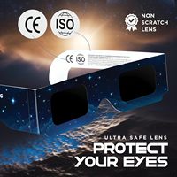 Lunettes pour éclipse solaire certifiées ISO 12312-2 et CE pour observer le soleil en toute sécurité Éclipse totale le 12 août 2026