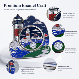 Wholesale Enamel Magnetic <b>Golf</b> Ball Marker with Custom Shape for <b>Golf</b> Accessories and Pro Shop Sales - Product Image 4