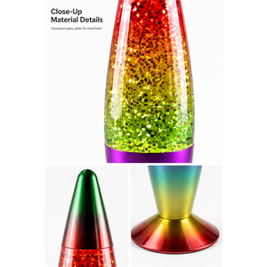 Lampe de chevet en verre scintillant à brancher, lumière blanche chaude, avec interrupteur, pour la décoration de chambre à coucher - Product Image 4