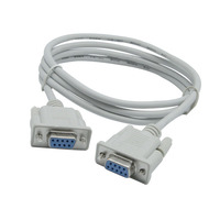 Cable adaptador VGA a RS232 hembra a hembra DB9 con revestimiento de PVC para módem nulo, HDTV, reproductor de DVD, cámara de ordenador y uso en coche - En stock