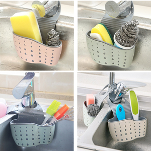 Hot Sale Kitchen Adjustable Button Type <strong>Sink</strong> Shelf Double-Deck Strainers <strong>Basket</strong> Storage Holder Drain <strong>Basket</strong> - Product Image 6