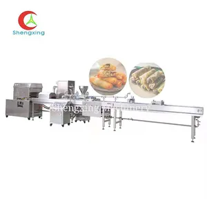 Dim Sum Frozen Production Line Dumpling Wrapper Making Spring Roll Machine