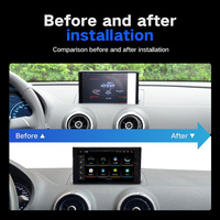 OEM/ODM modèle 7 pouces IPS écran Carplay haute configuration 4 + 64/8 + 128GB Android 12 voiture écran android pour Audi A3 2013-2019