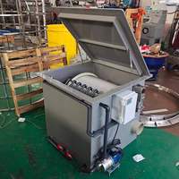 Équipement professionnel de traitement des eaux usées pour l'aquaculture, filtre à tambour rotatif en PP/SS304/SS316, débit de 5 m³/h, pour usage maritime