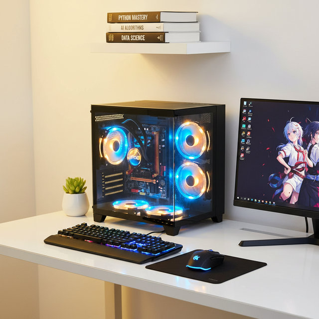 Pcooling Factory Support Custom Logo Pc Case Gaming With Mesh Panel Temperaed Glass Atx Tower Pc Case With Black Frame For Case