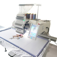 Machine à broder informatisée à tête unique à grande vitesse 1200x500mm grande surface réalisable 12 15 aiguilles nouvelle condition pour un usage domestique