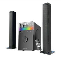 Sistema de Cine en Casa 2.1 con Subwoofer de Bajos Potentes OEM/ODM, Sonido RGB Multimedia, Altavoz Inalámbrico Bluetooth para Juegos, TV, PC