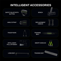 INNODIGYM L11 Machine à câbles professionnelle - Équipement de gym complet pour les bras, les jambes et le dos, utilisation à domicile, acier au carbone