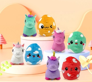 JOPARK二合一可逆10厘米高度毛绒独角兽蛋玩具超柔软无偶氮聚酯盒装定制ODM pp棉 - Product Image 6