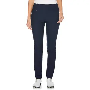 Custom OEM Summer Classic Elastic Waist Trousers Women's Slim Fit Tech Stretch Solid Golf Pant