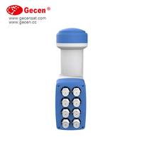 Gecen LNB universel bande KU Octo / LNBF à gain élevé et faible bruit