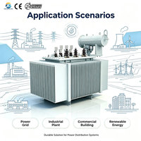 Transformateur de puissance triphasé immergé dans l'huile S11-2500KVA Modèle 220V/440V Bobine toroïdale 10/6/35KV 50/60HZ 3KV 6KV 35KV Entrée Sortie