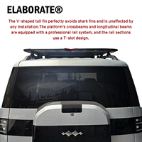 Portaequipajes de Techo para Auto, de Aleación de Aluminio, Resistente, Instalación sin Perforación, Fuerte y Duradero, Amplía el Espacio de Almacenamiento