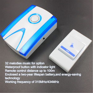 กระดิ่งประตูไร้สายแบบตลกทันสมัยใช้แบตเตอรี่แขวนกริ่งประตูสำหรับอพาร์ทเมนต์บ้านโรงแรมแหล่งแสดงผลดิจิทัลโรงงาน - Product Image 2