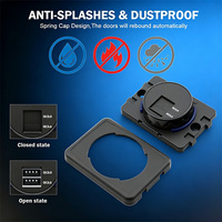 Prise USB 24V pour siège de bus à montage en surface, chargeur USB 24V pour siège de camping-car, chargeur USB pour autocar, prise de charge USB Type-C QC3.0