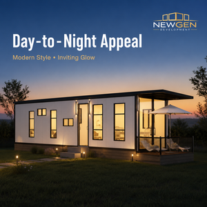 Casa Prefabricada Moderna de Panel Sándwich Newgen Development, Villa Prefabricada con Fácil Instalación y Atractivo de Día como de Noche - Product Image 1