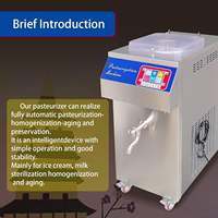 Vente chaude 30L-60L Ferme Applicable Lait Yaourt Pasteurisateur Crème Glacée Vieillissement Homogénéisateur Système De Refroidissement Pasteurisation Machine