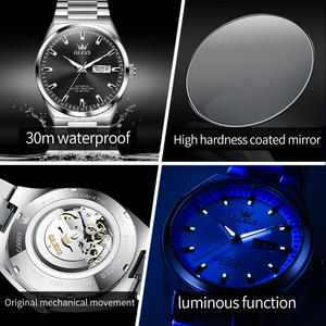 Reloj de Cuarzo para Hombre Multifunción Personalizado de Marca Novedosa de Venta Directa de Fábrica OEM 9907 con Correa de Acero Inoxidable - Product Image 4