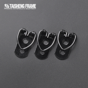 Accessoires de quincaillerie pour cadre photo TS-K010 CJ055, crochets robustes en fer noir, métal, 2 trous, anneaux en D, crochets de suspension pour cadre photo - Product Image 6