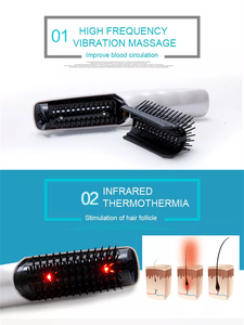 Peigne chaud électrique Peigne chaud Fer à lisser Accessoires en fibre de carbone Peigne - Product Image 6