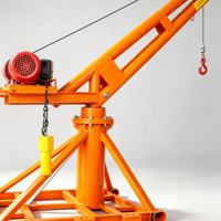 Mini-grue à flèche rotative à 360 degrés, utilisée pour le levage de câbles électriques de 1 tonne, personnalisation du support de grue