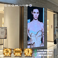 Écran LED d'intérieur RX à installation frontale, panneau mural publicitaire LED clé en main P2.5, mur vidéo, garantie complète de 5 ans