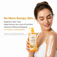 Gel Douche Liquide Hydratant et Exfoliant OEM/ODM à l'Acide Kojique, Curcuma, Niacinamide, Vitamine C, AHA, BHA pour Peaux Inégales 13.52oz