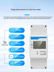 Medidor de Energía Electrónico con Pantalla LCD <span class=keywords><strong>Chint</strong></span> <span class=keywords><strong>DDSU666</strong></span> 220V 5(60)A, Medidor de Corriente de Panel, Medidor de Energía para Riel DIN DTSU666 - Product Image 2