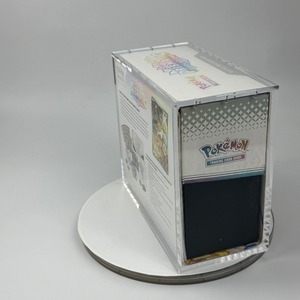 Boîte de rangement pour cartes TCG en acrylique transparent de 5 mm avec couvercle magnétique résistant aux UV pour Pokemon MTG <span class=keywords><strong>UFC</strong></span>, taille de logo personnalisée - Product Image 5