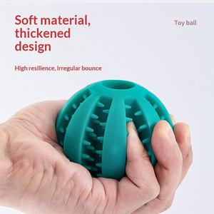 Pelota Dispensadora de Comida para Perros, Juguete Masticable Duradero para la Dentición, Rompecabezas Antiaburrimiento, Limpieza Dental y Escondite de Alimentos - Product Image 3