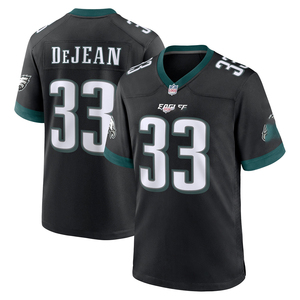Maillot de football américain noir Philadelphia 2026 personnalisé, chemises brodées, uniformes de jeunesse, vêtements de sport avec logos - Product Image 6