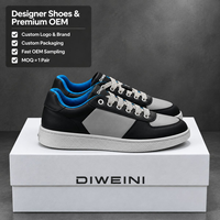 Chaussures de luxe pour hommes et femmes, de haute qualité, en daim et cuir, blanches et grises, style tweed, baskets chunky, nouvelles.