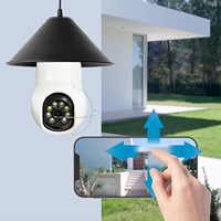 PIX-LINK Nouvelle caméra de sécurité ampoule RW131P 720P Caméra intérieure avec audio bidirectionnel et vision nocturne couleur