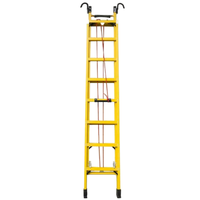 Échelle télescopique en fibre de verre RUNZE TOOL 24ft 28ft 32ft 40ft 12m EN131 FRP