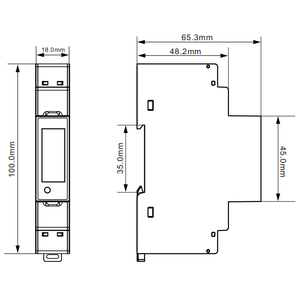 Medidor de energía de abrazadera <span class=keywords><strong>Digital</strong></span> monofásico SC15M de Rayfull, medidor Modbus RS485, Monitor de electricidad, medidor de uso de energía, submedidor - Product Image 6