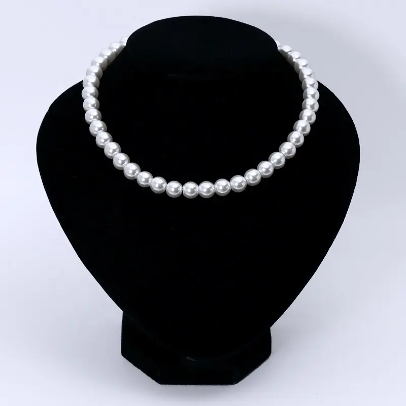High Quality Pearl Necklace Made Of Glass For Women Jewelry Wholesale