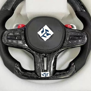 Volant personnalisé M Sport en cuir et fibre de carbone pour <span class=keywords><strong>BMW</strong></span> G30 G11 G12 G20 G31 G38 G05 G21 G82 G80 G02 X3 G01 M3 M4 M5 - Product Image 3