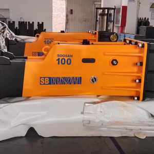 SB100 Box Type Hydraulic Breaker with Bearing New Construction for Mining Industries Featuring Motor Core Chisel Component - Product Image 1