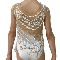 Offre Spéciale personnalisé moderne élégant gymnastique rythmique scène compétition porter Unitard polyester justaucorps sublimé Performance
