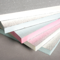 Panneau sandwich en mousse de polyuréthane de haute qualité avec conduit d'air en feuille d'aluminium pour mur