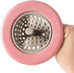 Filtro Anticongelante de Silicona y Paja de Trigo, Malla Portátil para Cabello en Baños, Filtro Duradero para Fregadero de Cocina y Tapa de Desagüe - Product Image 2