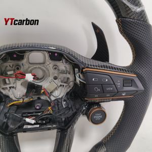 Volante LED de Fibra de Carbono Real YTcarbon para <span class=keywords><strong>Cupra</strong></span> Formentor, Estilo de Carreras, Palancas de Cambio Personalizadas para Modificación de Van - Product Image 6