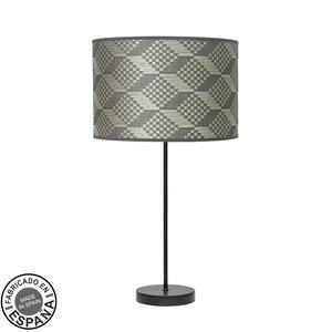 Lampada da tavolo 1xE27, colore nero e grigio, dimensioni 63x30x30 cm, ideale per decorare e creare atmosfera negli spazi. - Product Image 1