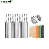Naseiko mata Router ukir jagung, mata bor ujung pemotong penggilingan karbida padat 10mm 12mm