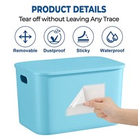 Porte-étiquette de pochette auto-adhésif transparent en vinyle PVC personnalisé 36 paquets de pochettes pour cartes d'index adhésives 3 "X 5" avec ouverture sur le dessus