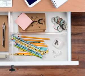 8包透明抽屉分隔器组织器<span class=keywords><strong>3.2</strong></span>英寸高可调可从11-21英寸塑料丙烯酸抽屉分隔器 - Product Image 6